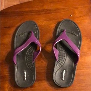 Rubber flip flops